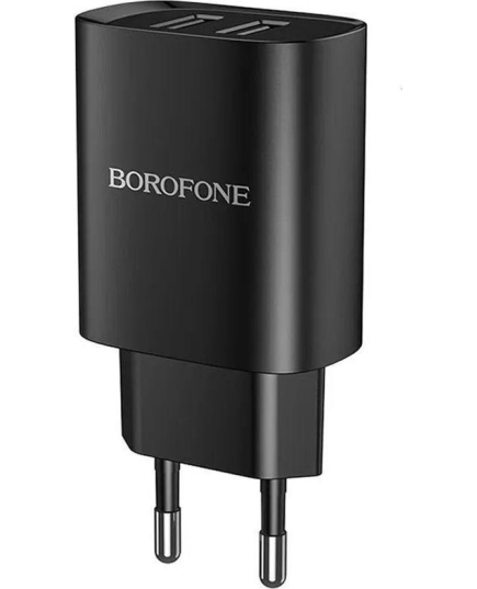 Сетевая зарядка BOROFONE BN2 2USB 2.1A (Black)