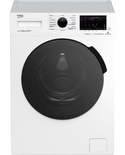 Узкая стиральная машина Beko SteamCure WSPE6H616W, с паром