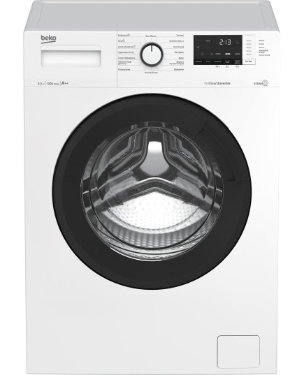 Узкая стиральная машина Beko WSRE6H612ZAWI, с паром