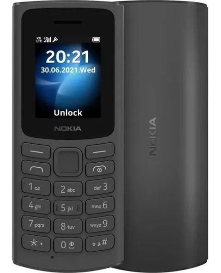 Мобильный телефон NOKIA 105 Dual SIM (charcoal) TA-1557