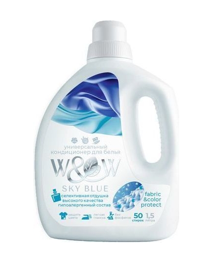 Кондиционер для белья SKY BLUE "W&W" 1,5 л