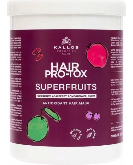 Маска для волос "KALLOS PRO-TOX SUPERFRUITS", 1л