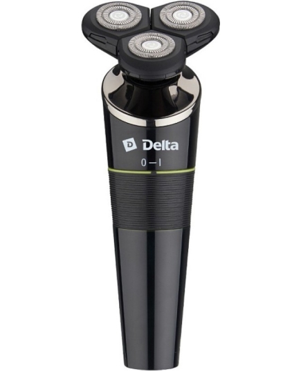 Бритва электрическая DELTA DL-0728 черная (акк. Li-ion, LED дисплей, USB зарядка)