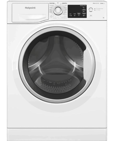 Узкая стиральная машина Hotpoint-Ariston NSB 7239 W VE RU, с паром