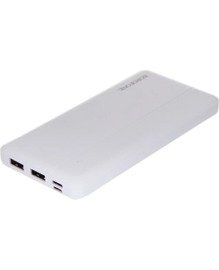 Внешний АКБ Borofone BJ24 10000mAh 2USB 2.1A Li-pol с LED-инд. (White)