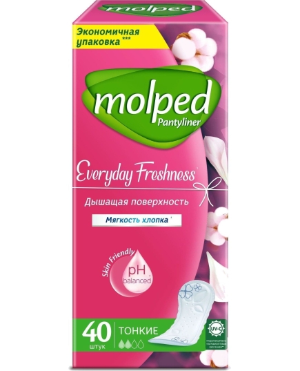 Прокладки женские ежедневные MOLPED DAILY CARE Тонкие 40X16