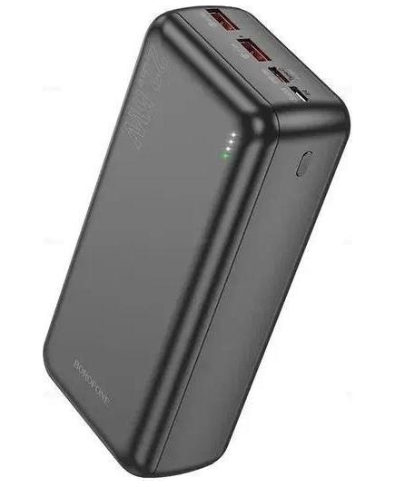 Повербанк BOROFONE BJ38B (Black) 30000mAh 2USB+Type-C 3.0A PD 20W+QC3.0